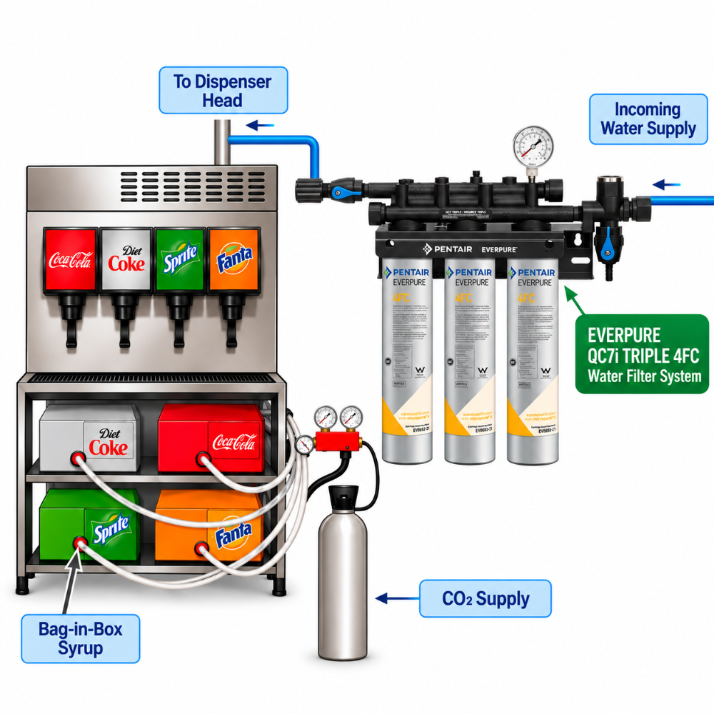 Everpure QC7i Triple 4FC Water Filter System EV920243