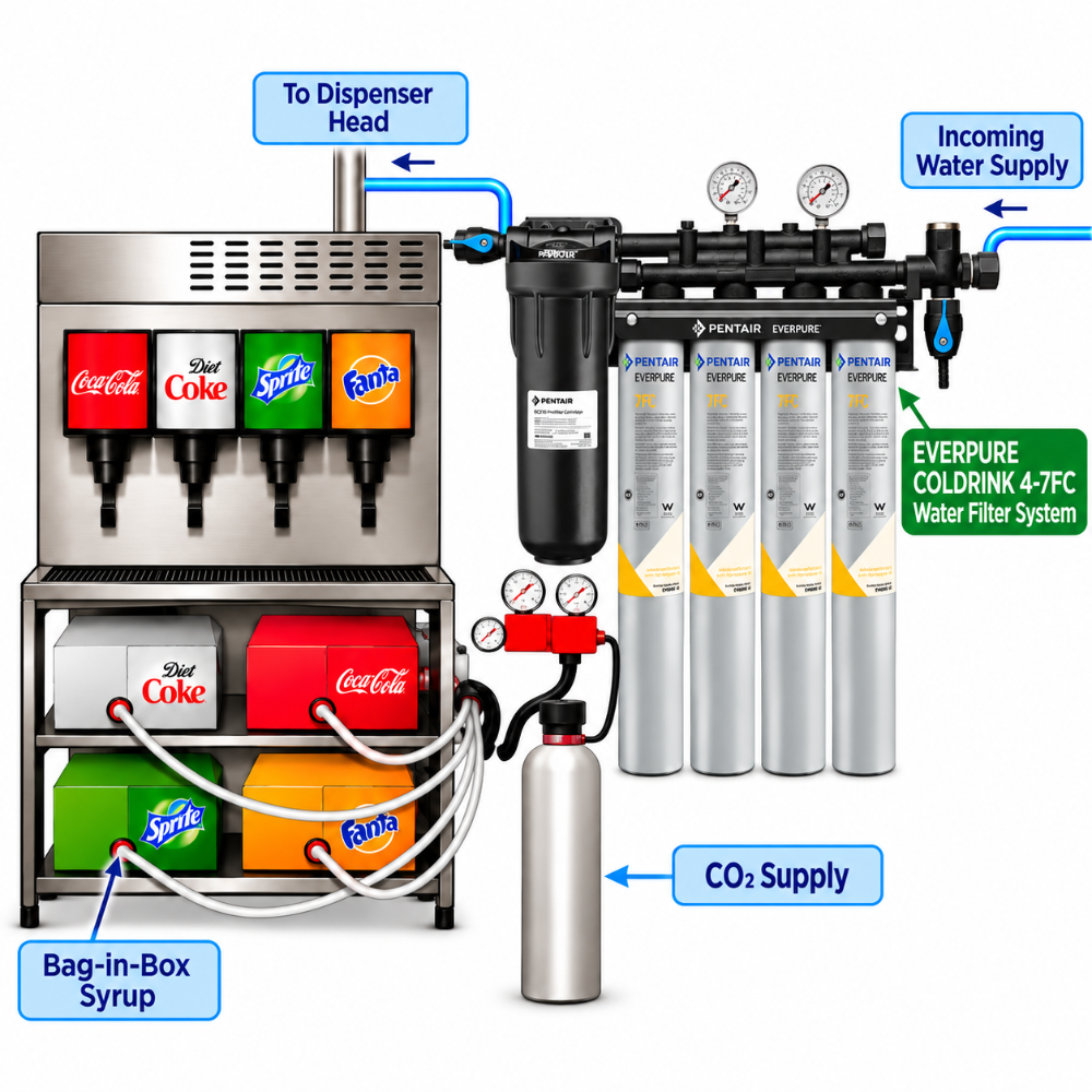 Everpure Coldrink 4-7FC Water Filter System EV932874