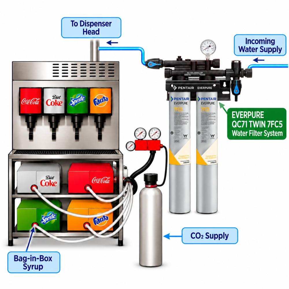 Everpure QC7i Twin 7FC5 Water Filter System EV920232