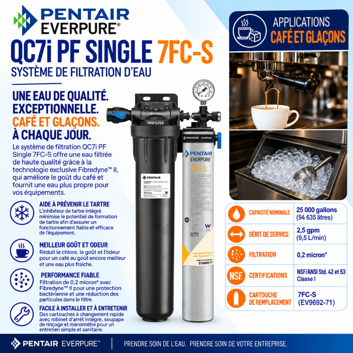 Everpure QC7i-PF Single 7FCS Water Filter System EV932891