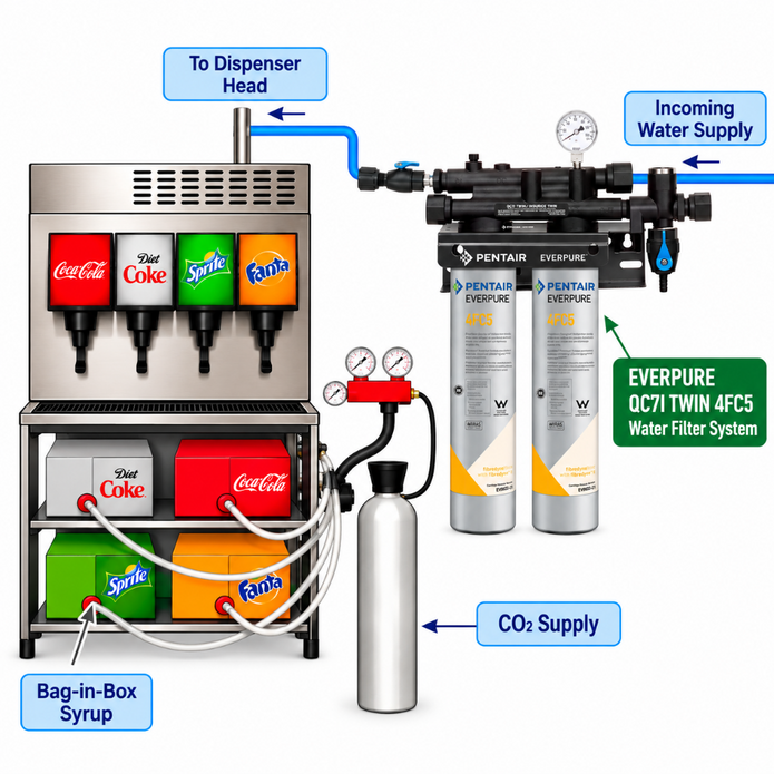 Everpure QC7i Twin 4FC5 Water Filter System EV920222