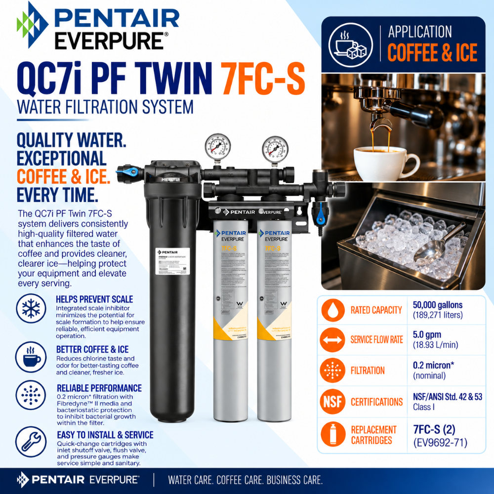 Everpure QC7i-PF Twin 7FCS Water Filter System EV932892