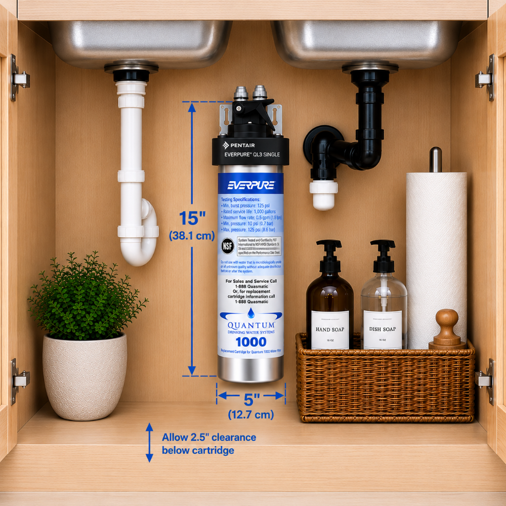 Everpure Quantum 1000 Drinking Water Filtration System Kit #UC1000, Everpure Quantum 1000 Water Filter Kit | Efilters | Shop today!,Water Filter System