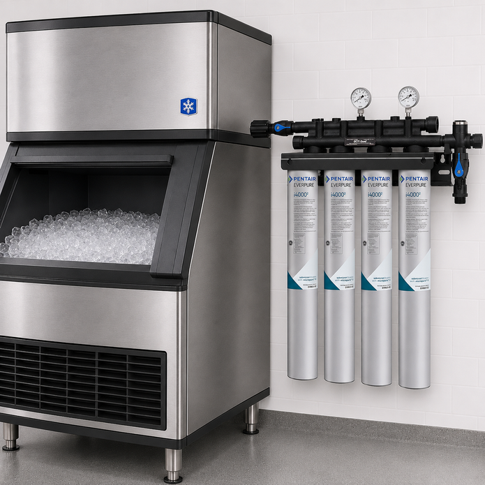 Everpure Insurice Quad 4000(2) Water Filter System for Ice EV932504, Everpure Insurice Quad 4000(2) Water Filter | Efilters | Free freight!,Water Filter System