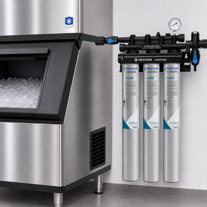 Everpure Insurice Triple 4000(2) Water Filter System for Ice EV932503, Everpure Insurice Triple 4000 Water Filter | Efilters | Free freight!,Water Filter System
