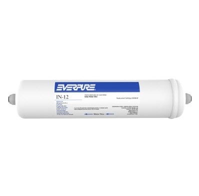 Everpure IN12 Inline Water Filter with 1/4