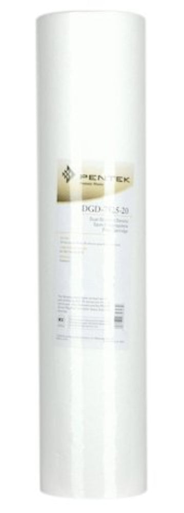 Pentek DGD7525 20" Dual Gradient Cartridge 25 microns #15535643 (6 pack) - Efilters.ca